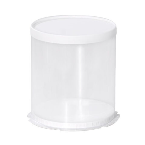 Boîte à Gâteau Transparente,2 pièces Boîte Cadeaux en Plastique avec